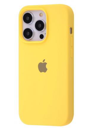 Чехол Silicone Case Full iPhone 13 Pro Max yellow