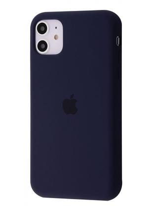 Чехол Silicone Case Full iPhone 11 midnight blue