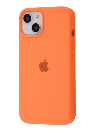 Чехол Silicone Case Full iPhone 14 papaya