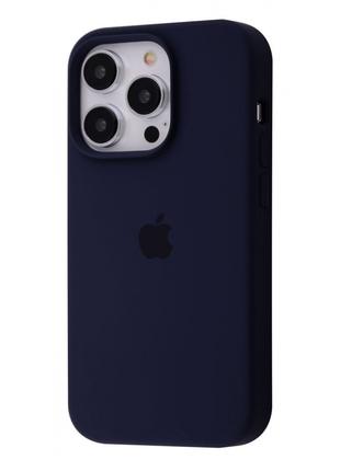Чехол Silicone Case Full iPhone 14 Pro midnight blue