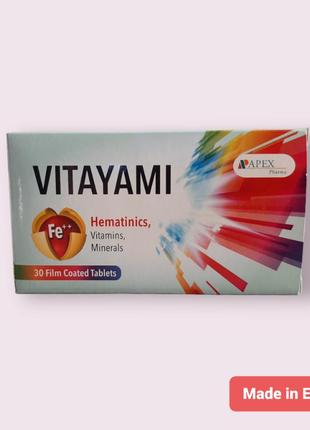 Vitayami Витаями витамины и минералы 30 табл Египет