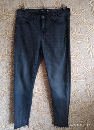 (182) стрейчеві джинси slim denim co унісекс/розмір 12/40