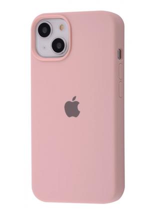 Чехол Silicone Case Full iPhone 14 pink sand