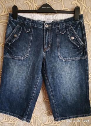 Отличные удлиненные джинсовые шорты street one/размер 29