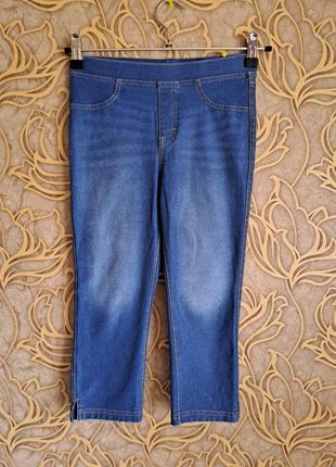 (990)отличные стрейчевые укороченные джинсы/лосины h&m для дев...