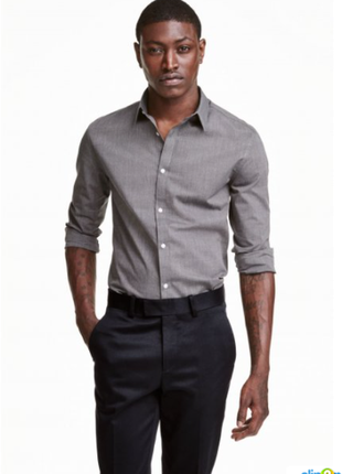 (855) отличная мужская  рубашка tailoring by  f& f slim fit /р...
