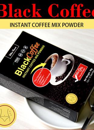 Черный кофе Slim Black Coffee Arabica 10пак. растворимый для п...