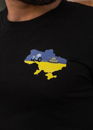 Патриотическая футболка ''Украина'' черная мужская