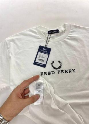 Футболка fred perry черная/белая