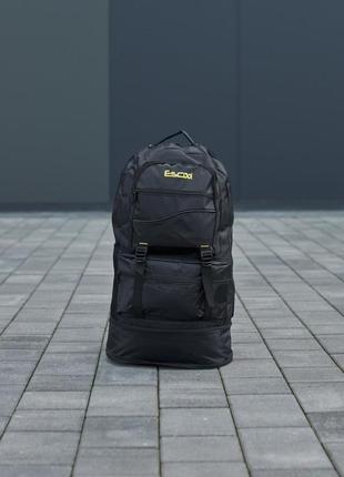Черный большой рюкзак для города/тренировок/путешествий