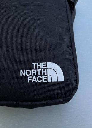 Качественная черная сумка через плечо the north face