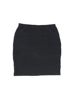 Женская стрейчевая мини-юбка L 48 черный Insider