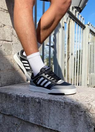 Мужские кроссовки adidas drop step black grey