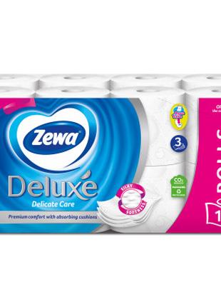 Туалетная бумага Zewa Deluxe белая 3 слоя 16 рулонов (73225403...