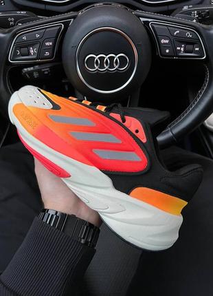 Кроссовки adidas ozelia originals black orange