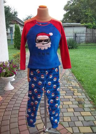 ( 7 - 8 лет ) primark флисовая пижама на мальчика оригинал б/у