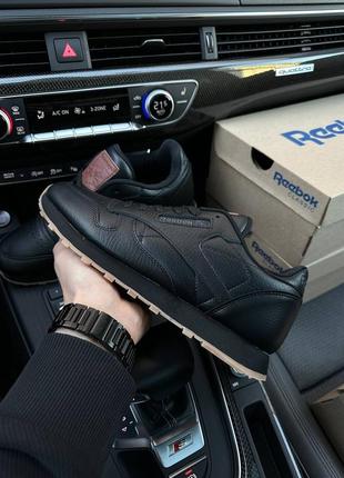 Кросівки reebok classic leather black gum