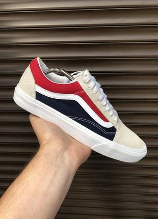 Vans old skool pepsi retro block 43р 27,5см кеды оригинал