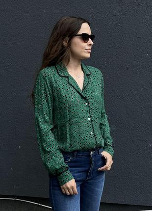 Co'couture зеленая блуза, рубашка в бельевом стиле