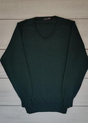 Качественный пуловер свитер из шерсти мериноса экстра класса s...