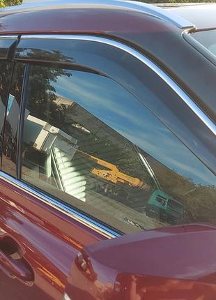 Ветровики с хромом (4 шт, Niken) для Toyota Highlander 2019↗ гг.