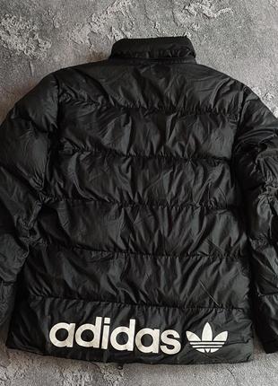 Чоловіча куртка мікро пуховик adidas big logo