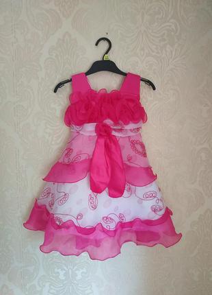 Нарядное красивое платье для девочки 4 лет