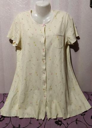 Ночная рубашка - халат хлопковый (пог 53-55 см)  21