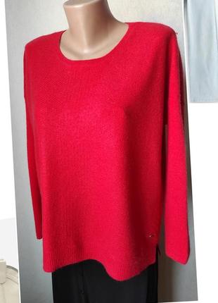 Кашеміровий светр.ддемпер.червоний кашеміровий светр