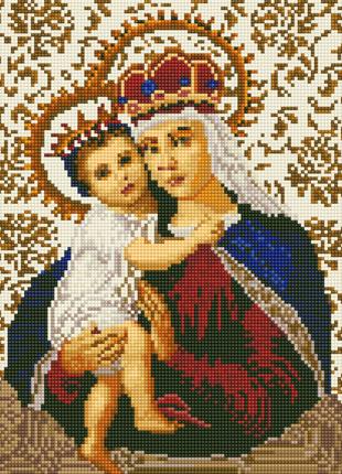 Алмазна мозаїка Ікона Божої Матері 30х40 (Rainbow Art) EJ1262
