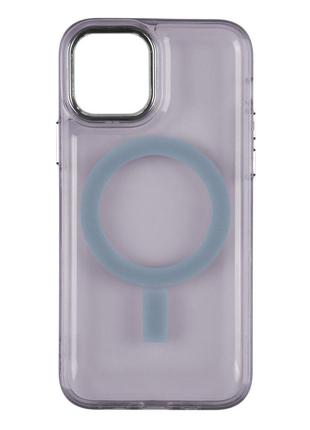 Чехол TPU Lollipop with Magsafe для Iphone 14 Цвет Dark Purple