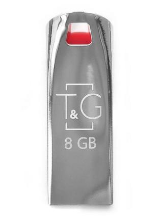 Накопитель USB Flash Drive T&G; 8gb Chrome 115 Цвет Стальной