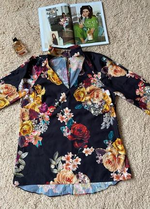 Очень красивая блуза с чокером в цветы 💐