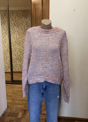 Базовий светр різнокольоровий оверсайз h&m , розмір 46-48-50