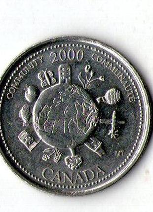 Канада 25 центов, 2000 Сообщество №203