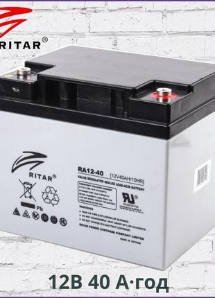 Акумуляторна батарея 12В 40 А·год Ritar RA12-40 AGM