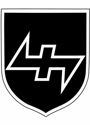Шеврон 34-я гренадерская дивизия Wolfsangel Волчий крюк Шеврон...