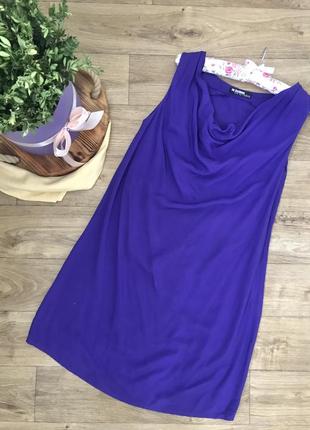 Платье сарафан фиолетовое 36/s, 38/м, натуральное