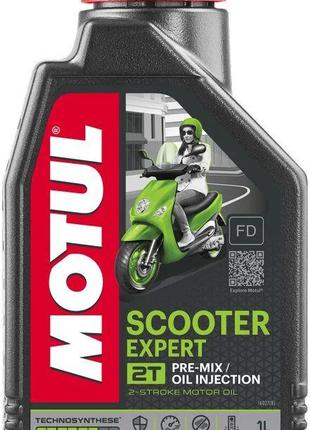 Масло скутер 2T 1л MOTUL (полусинтетика, Scooter Expert) #105880