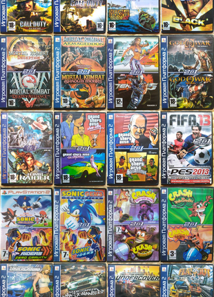 Продам ігри/диски для PlayStation 2/PS2/ПС2 (Великий вибір).