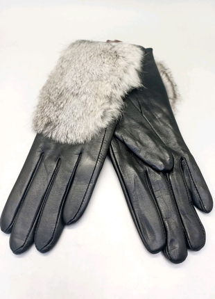 Шкіряні жіночі рукавички Розмір XS
