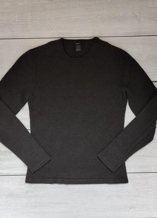 Базовый плотный коричневый свитер кашемир 100%