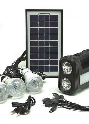 Фонарь кемпинговый GDlite - 5LED x 7Вт с солнечной батареей