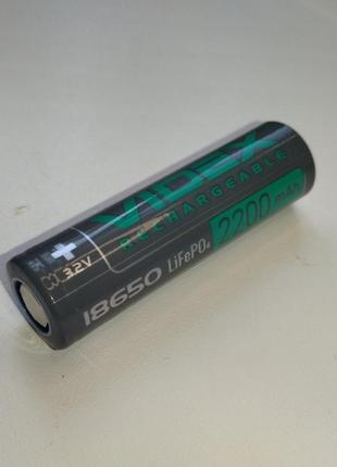 Аккумулятор Videx LiFePO4 18650 (без защиты) 3.2V, 2200mAh (2-...