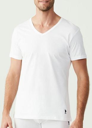 Чоловіча біла футболка u.s.polo assn