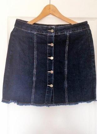 Джинсовая короткая юбка kiabi