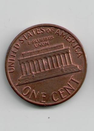 Монета США 1 цент 1983 года D