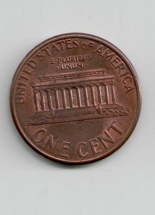 Монета США 1 цент 1997 года