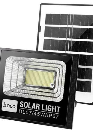 Лампа-прожектор наружная hoco dl07 с солнечной батареей и пуль...