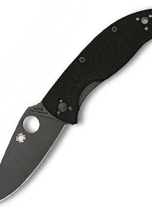 Нож складной spyderco tenacious black blade